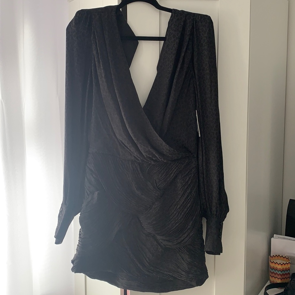 NWT Free People long sleeve animal print dress